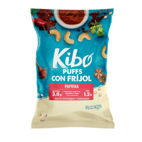 SNACKS KIBO 92G PUFFS DE FRIJOL PAPRIKA